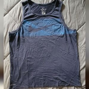 Men's Nike Blue Tank Top